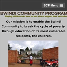Bwindi Community Program - Mobile-Responsive Site