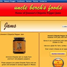 Uncle Berch's Foods - E-Commerce Website